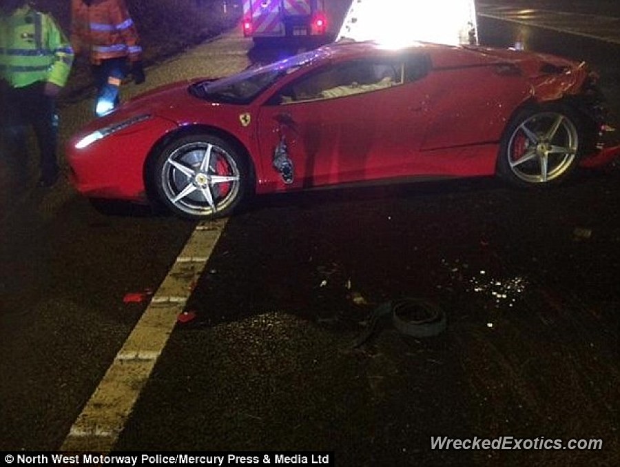 Ferrari 458 Italia Car Crash in UK