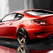 Ark Performance Hyundai Genesis sketch