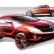 Mazda BT50 pickup sketch