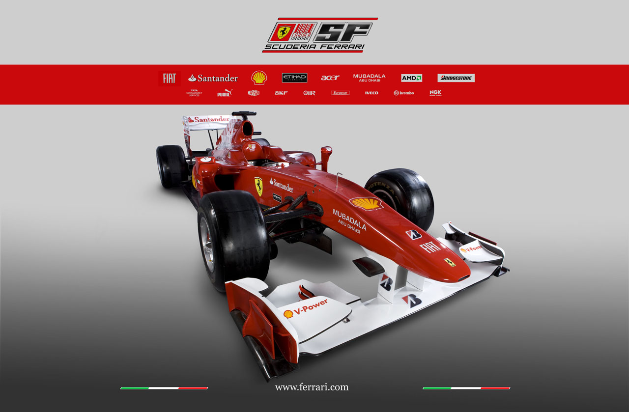 2010 Ferrari F1 racer