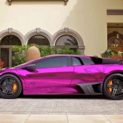 Chrome Purple Lamborghini Murcielago LP670-4 SV