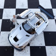 Mika Hakkinen with a Mercedes SLS AMG GT3