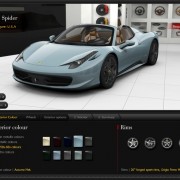 Ferrari 458 Spider Configurator