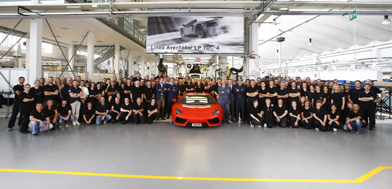 Lamborghini Aventador 1000th unit