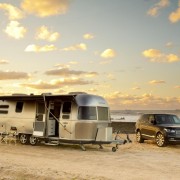 2013 Range Rover tows Airstream