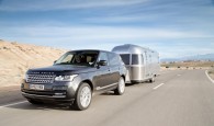 2013 Range Rover tows Airstream
