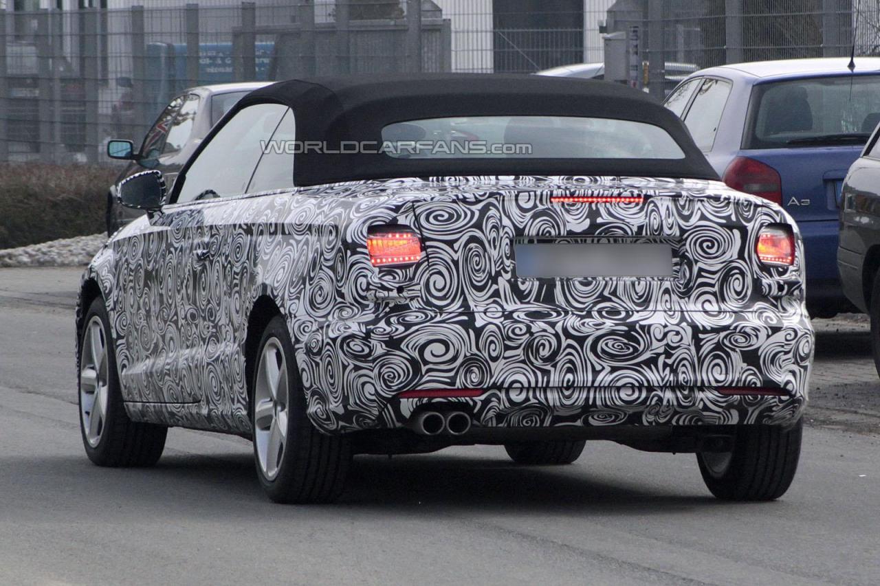 Audi A3 Convertible spied