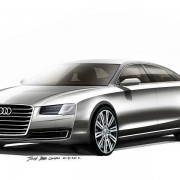 2014 Audi A8 facelift sketch