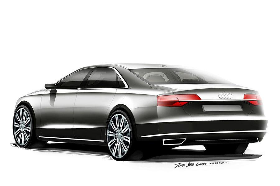 2014 Audi A8 facelift sketch