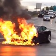 Tesla Model S fire