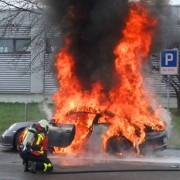 Porsche 911 GT3 fire
