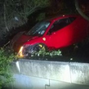 Rented Ferrari 458 Italia Hits Wall in London