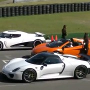 Porsche 918 Spyder Competes against Koenigsegg Agera R and McLaren 650S