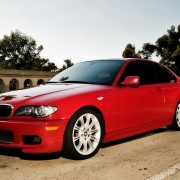 Red BMW E46 Facelift Coupe