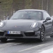 Porsche 911 Turbo S facelift spy image