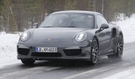 Porsche 911 Turbo S facelift spy image
