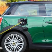 Mini Cooper Charging at EV Station